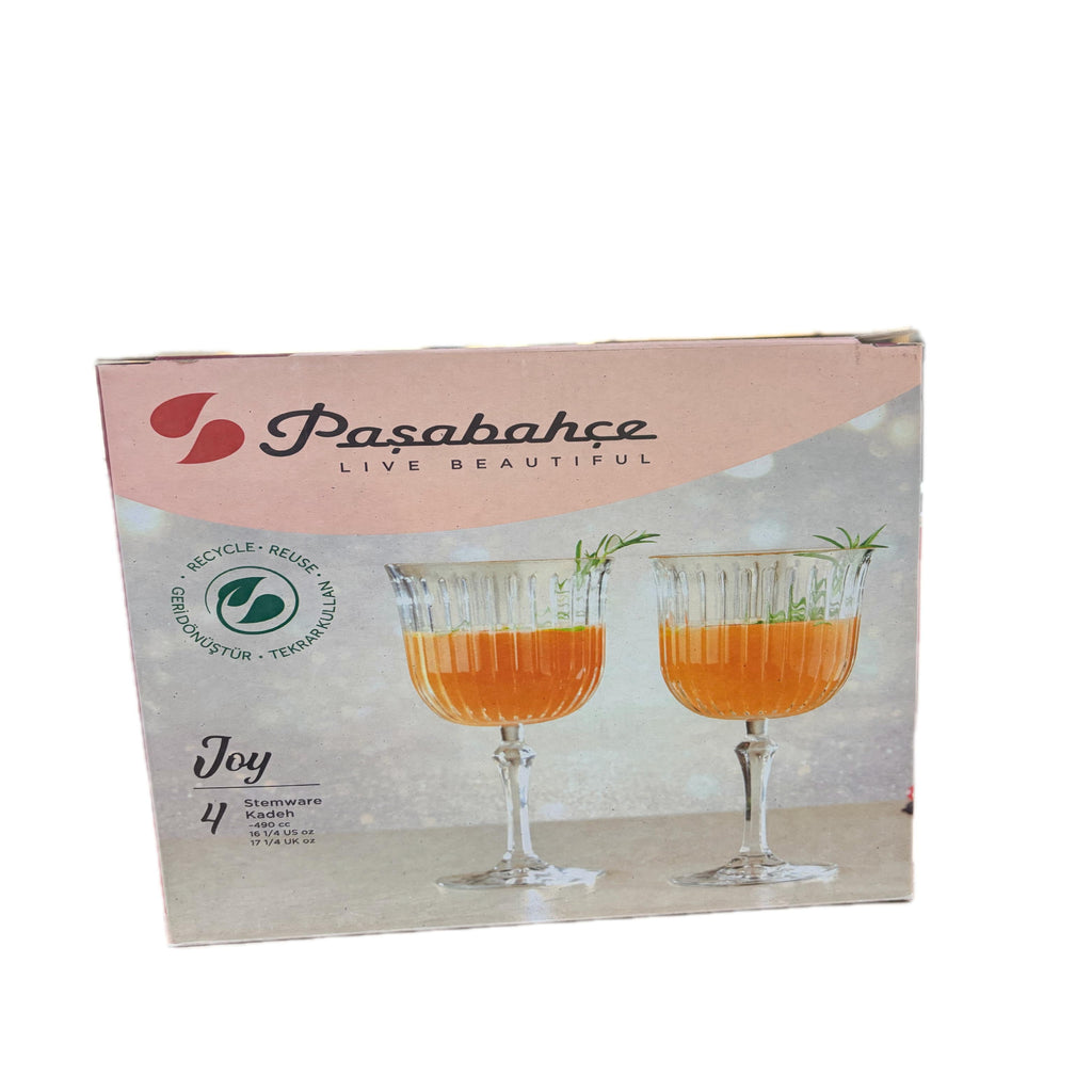 Pasabahce Joy Highball Tumbler Set – 365ml (Set of 4)