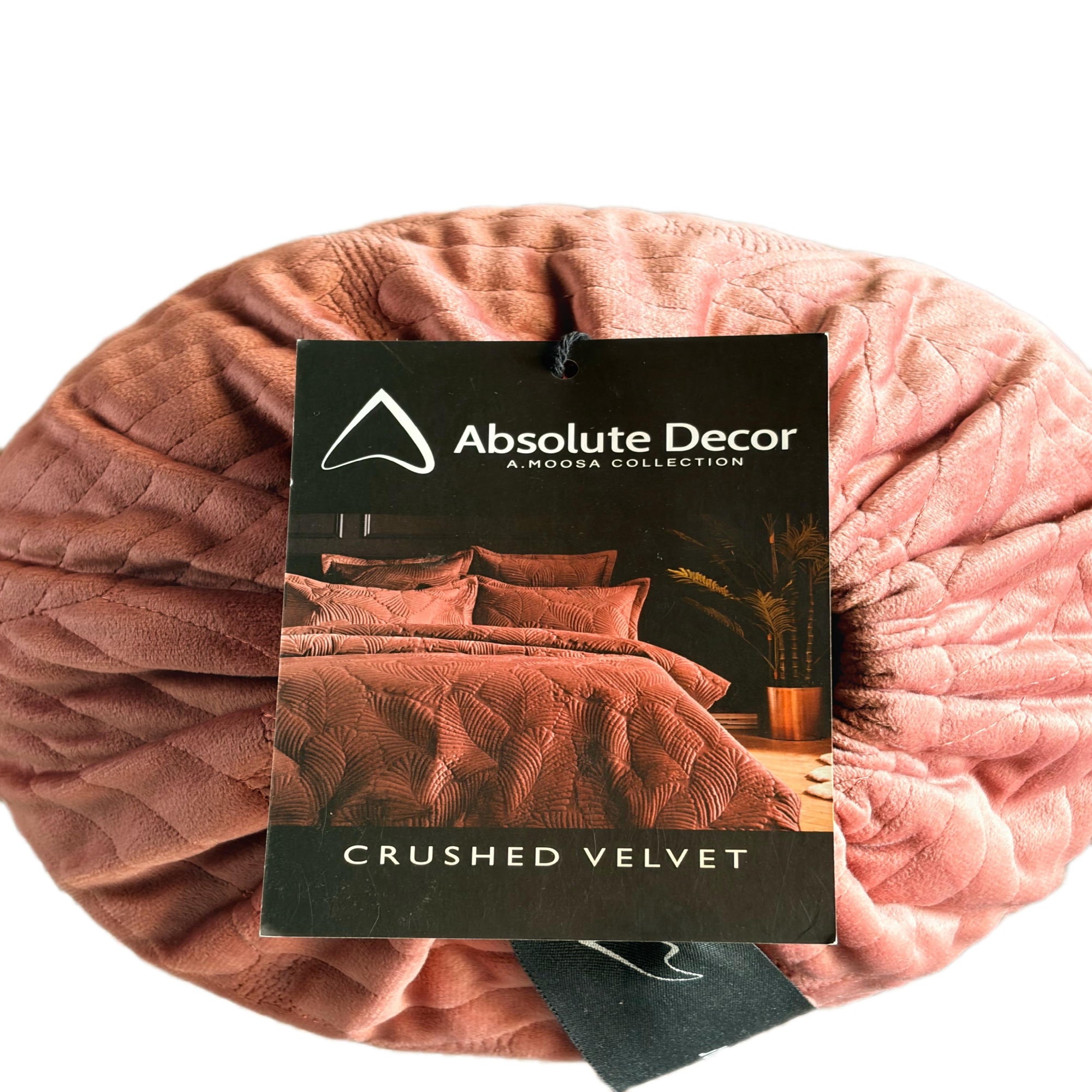 Absolute Decor Crushed Velvet 5pc Bedspread set