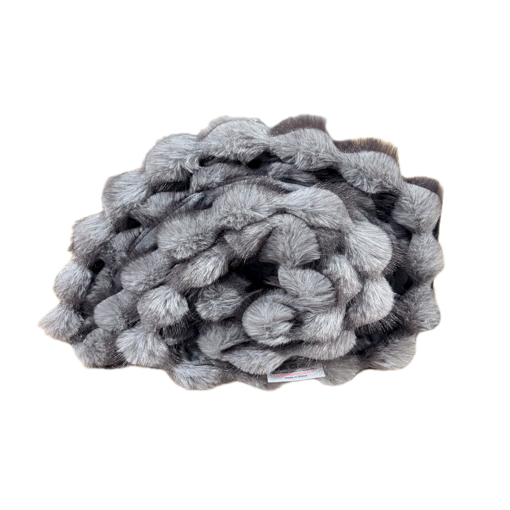 Absolute Decor Grand Ribbed Dual Throw – Grey