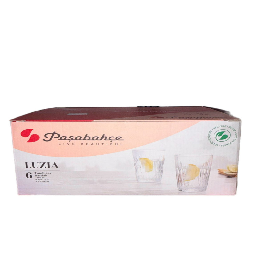 Pasabahce Luzia Tumbler Set – 250ml (Set of 6)