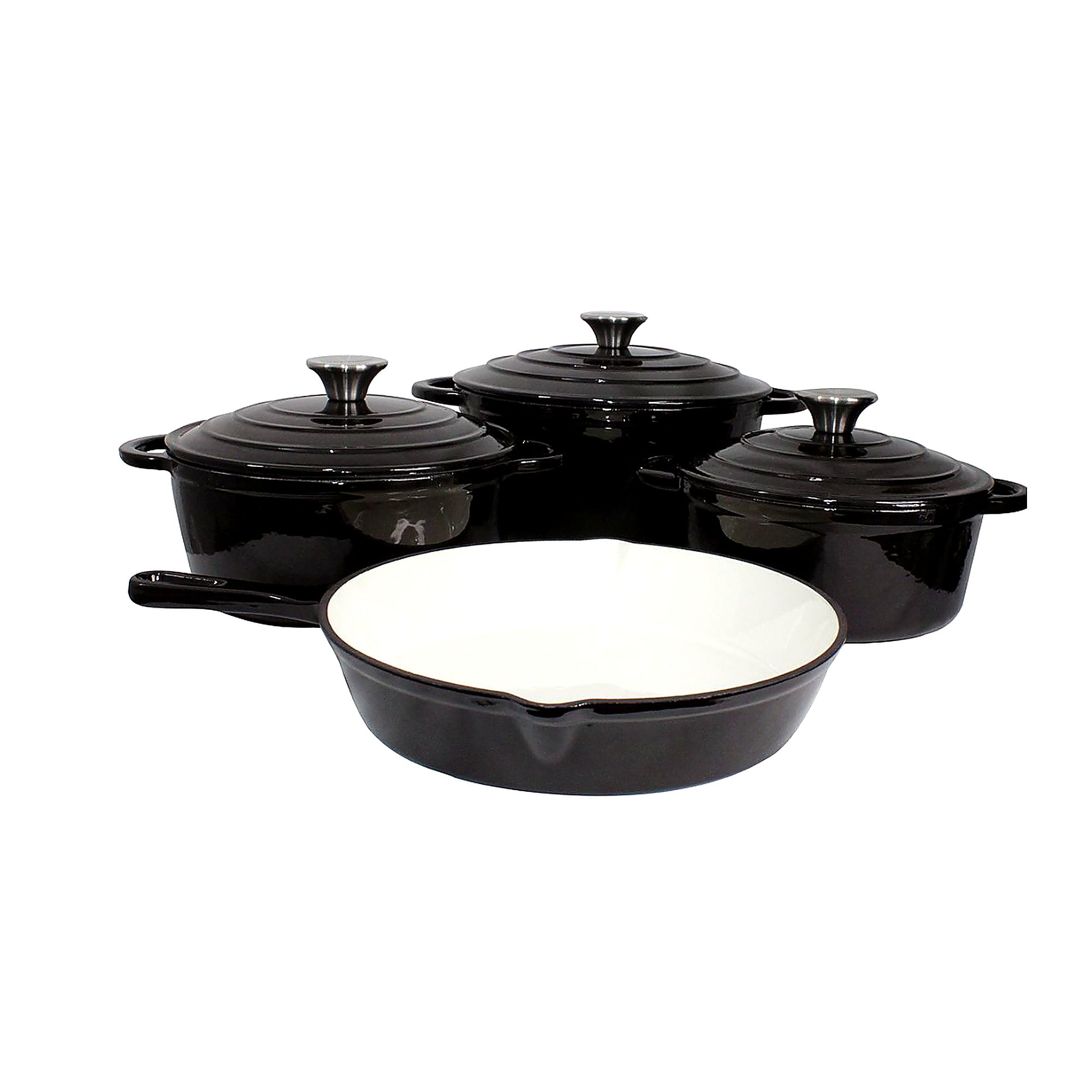 Premium Cast Iron Cookware Set – 7 Piece