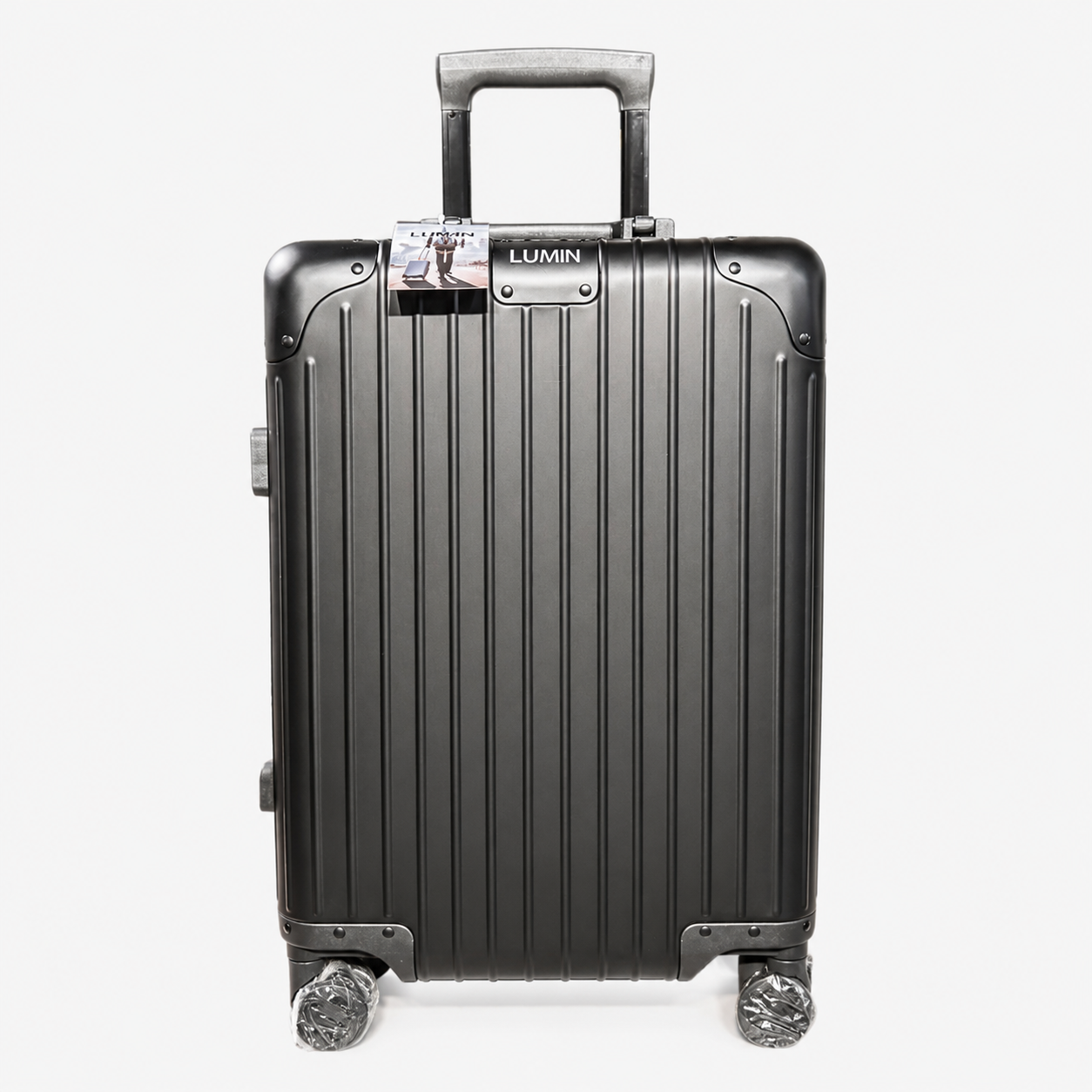 Lumin Aluminum Hard Shell Vertigo Suitcase with TSA Locks - 55cm