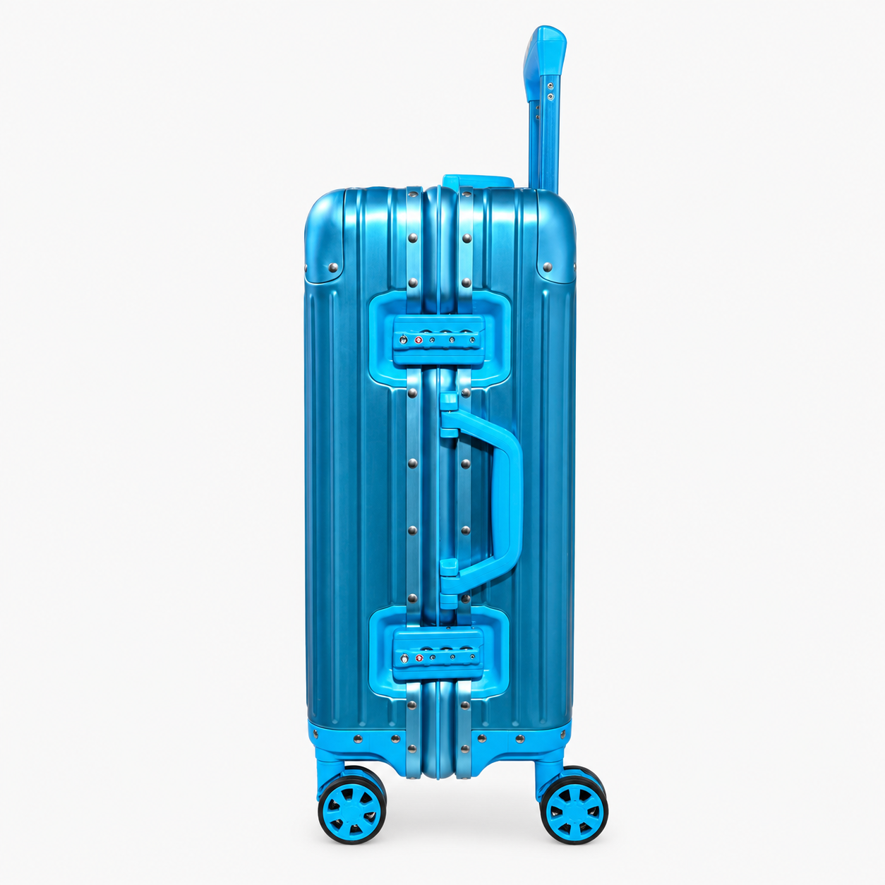 Lumin Aluminum Hard Shell Vertigo Suitcase with TSA Locks - 55cm