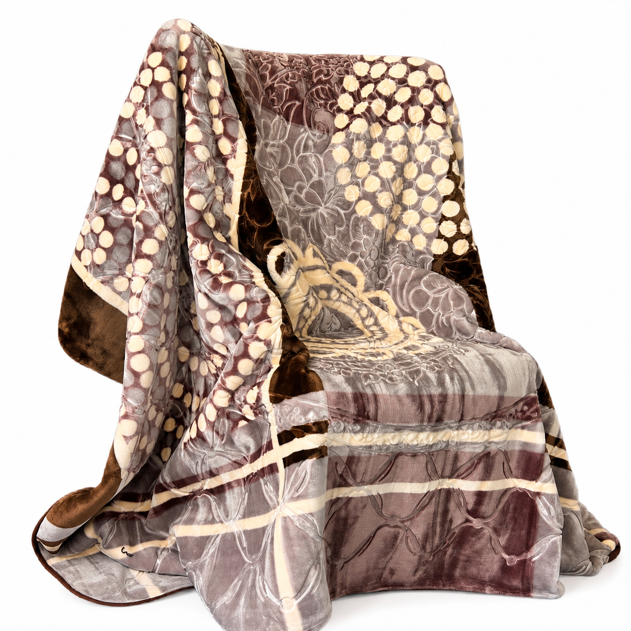 Cozy Cozy Embossed 2Ply Mink Queen Blanket