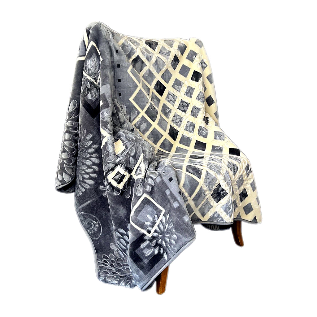 Cozy Cozy Embossed 2Ply Mink Queen Blanket