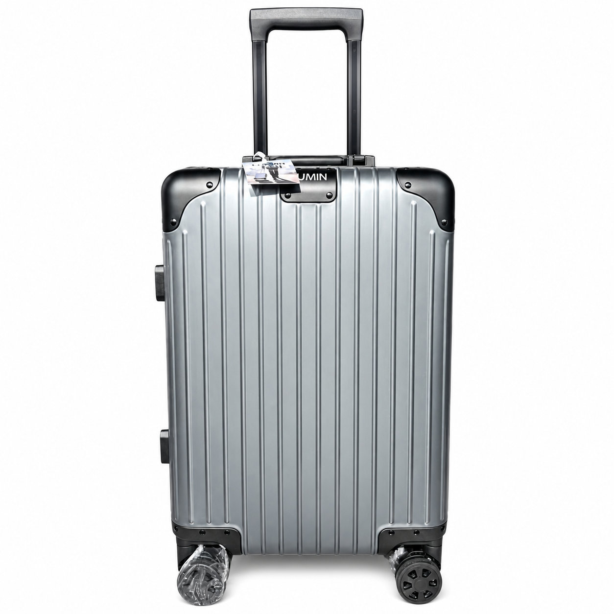 Lumin Aluminum Hard Shell Vertigo Suitcase with TSA Locks - 55cm