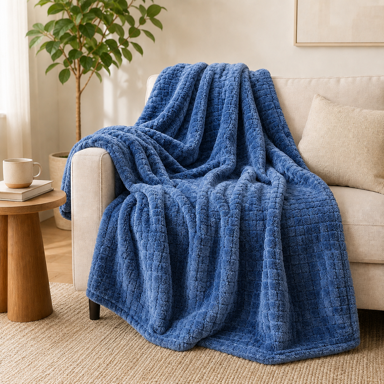 Absolute Decor Embossed Plush Blanket – 150 x 180cm