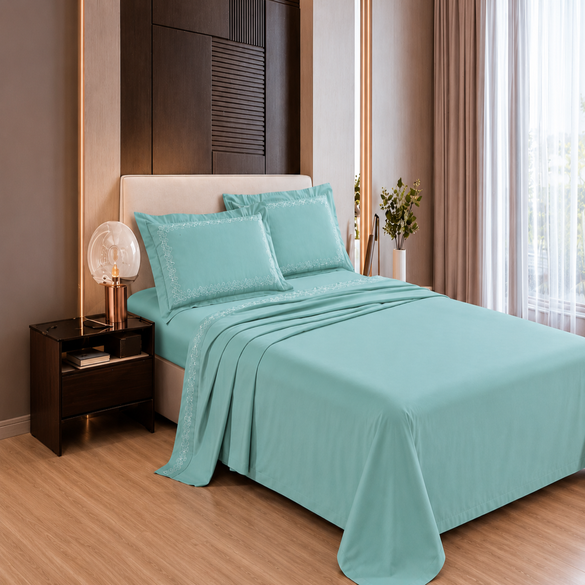 Absolute Decor 300TC Egyptian Cotton Sheet Set