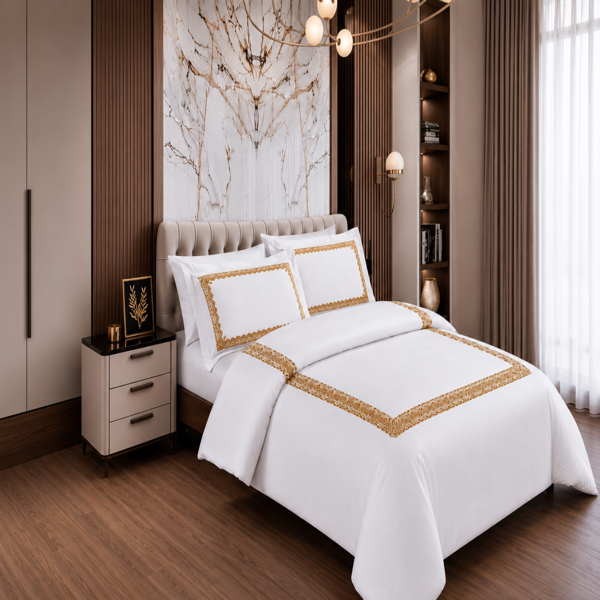 Absolute Decor Egyptian Cotton Duvet Cover Set