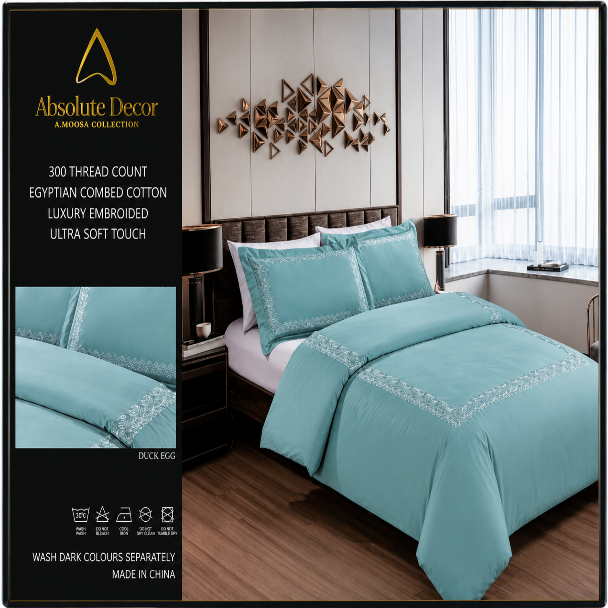 Absolute Decor Egyptian Cotton Duvet Cover Set