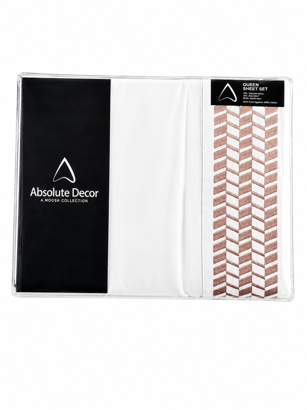 Absolute Decor 300TC Egyptian Cotton Sheet Set