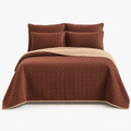 Absolute Decor Reversible Quilted Bedspread Set