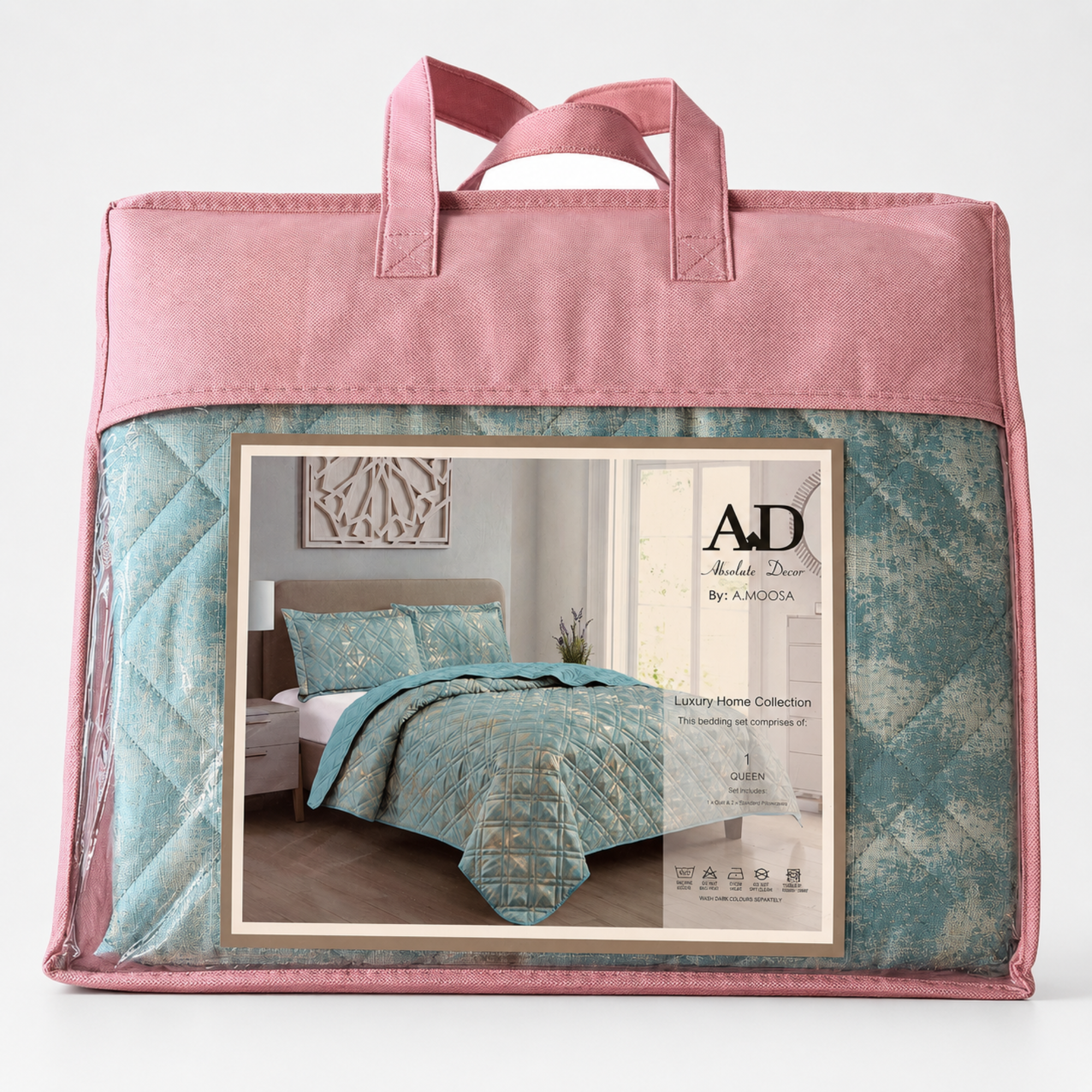 Absolute Decor Luxury Quilted Bedspread Set