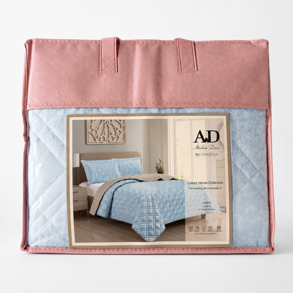 Absolute Decor Luxury Quilted Bedspread Set