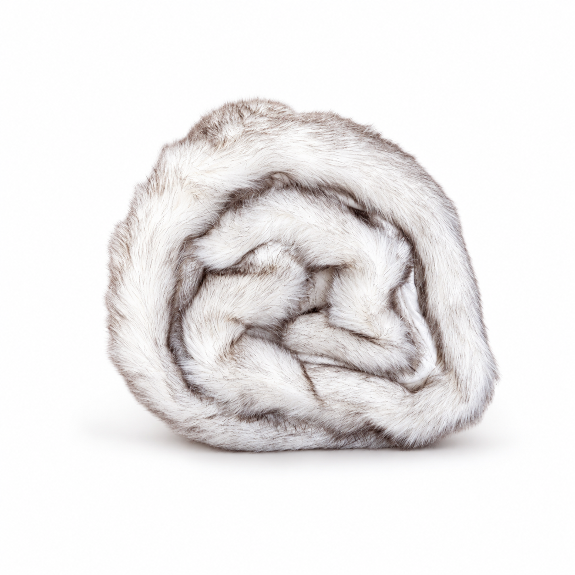 Absolute Decor Grand Faux Fur Blanket - White