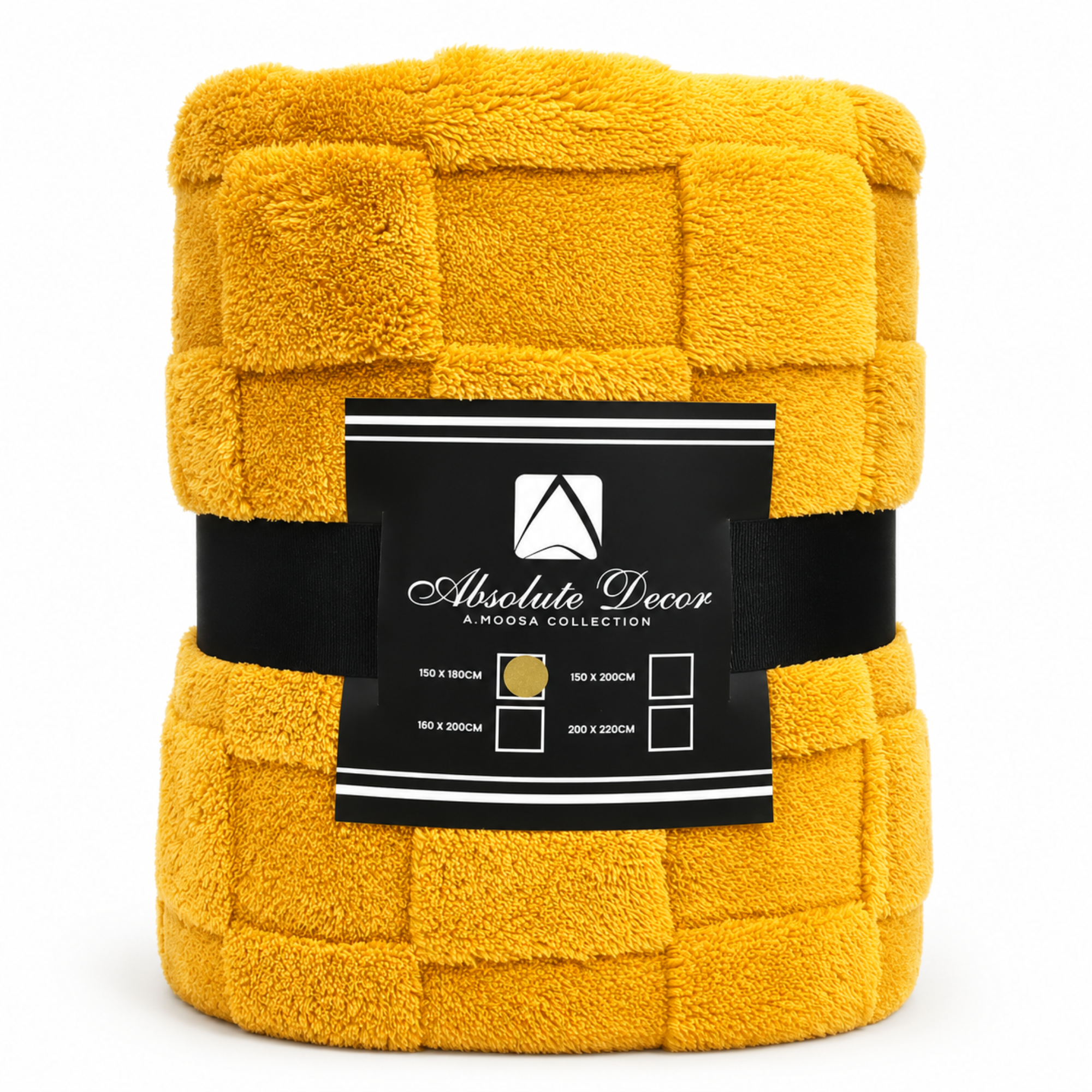 Absolute Decor Sue FleeceThrow - Yellow