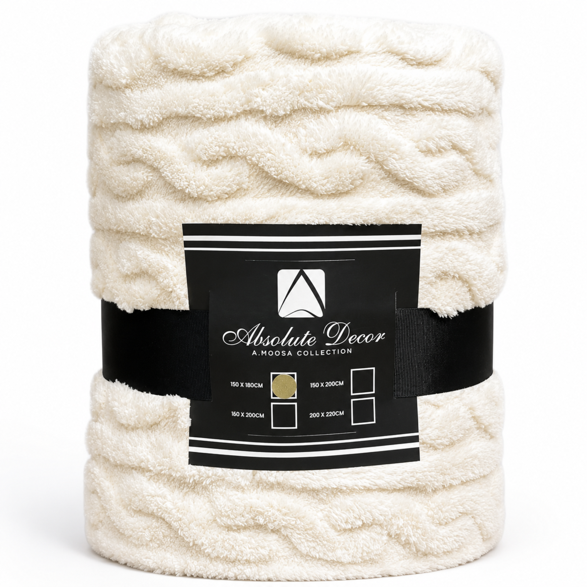 Absolute Decor Sue FleeceThrow - White