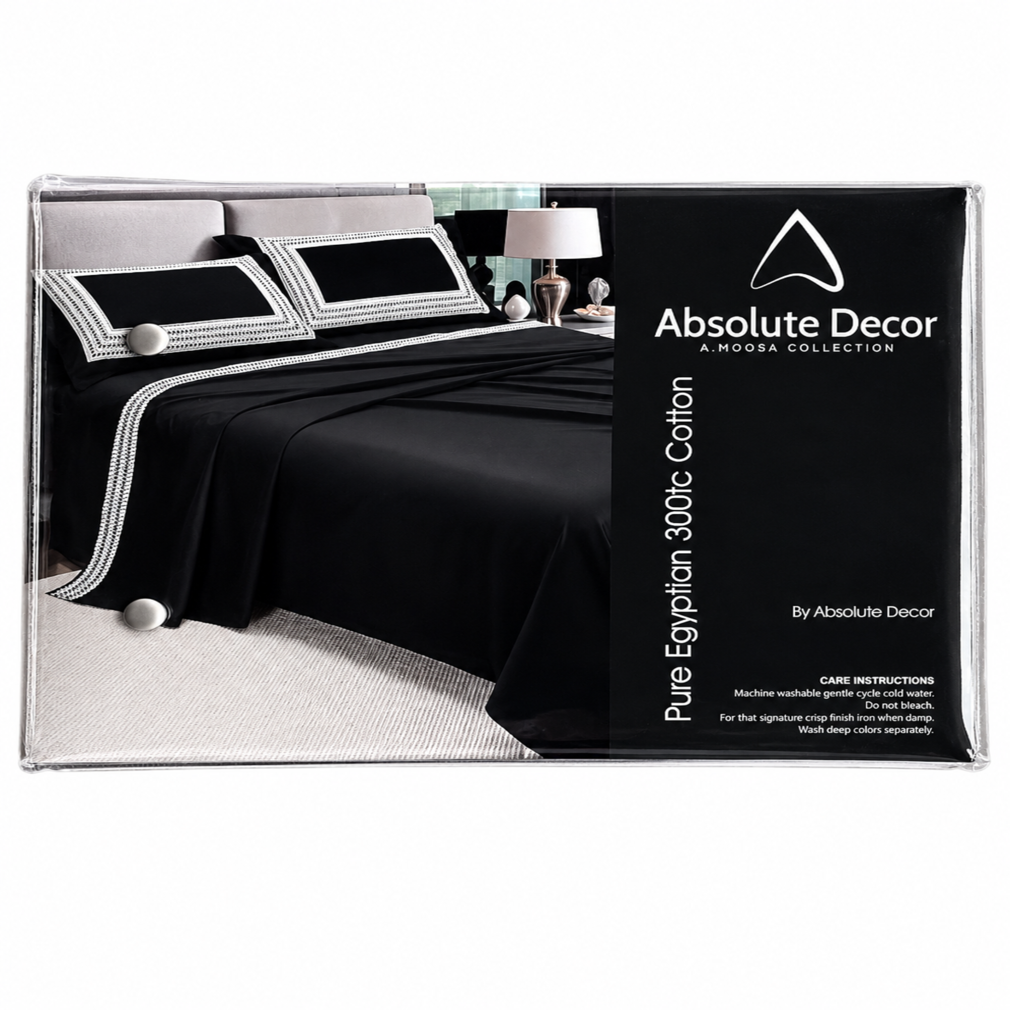 Absolute Decor 300TC Egyptian Cotton Sheet Set