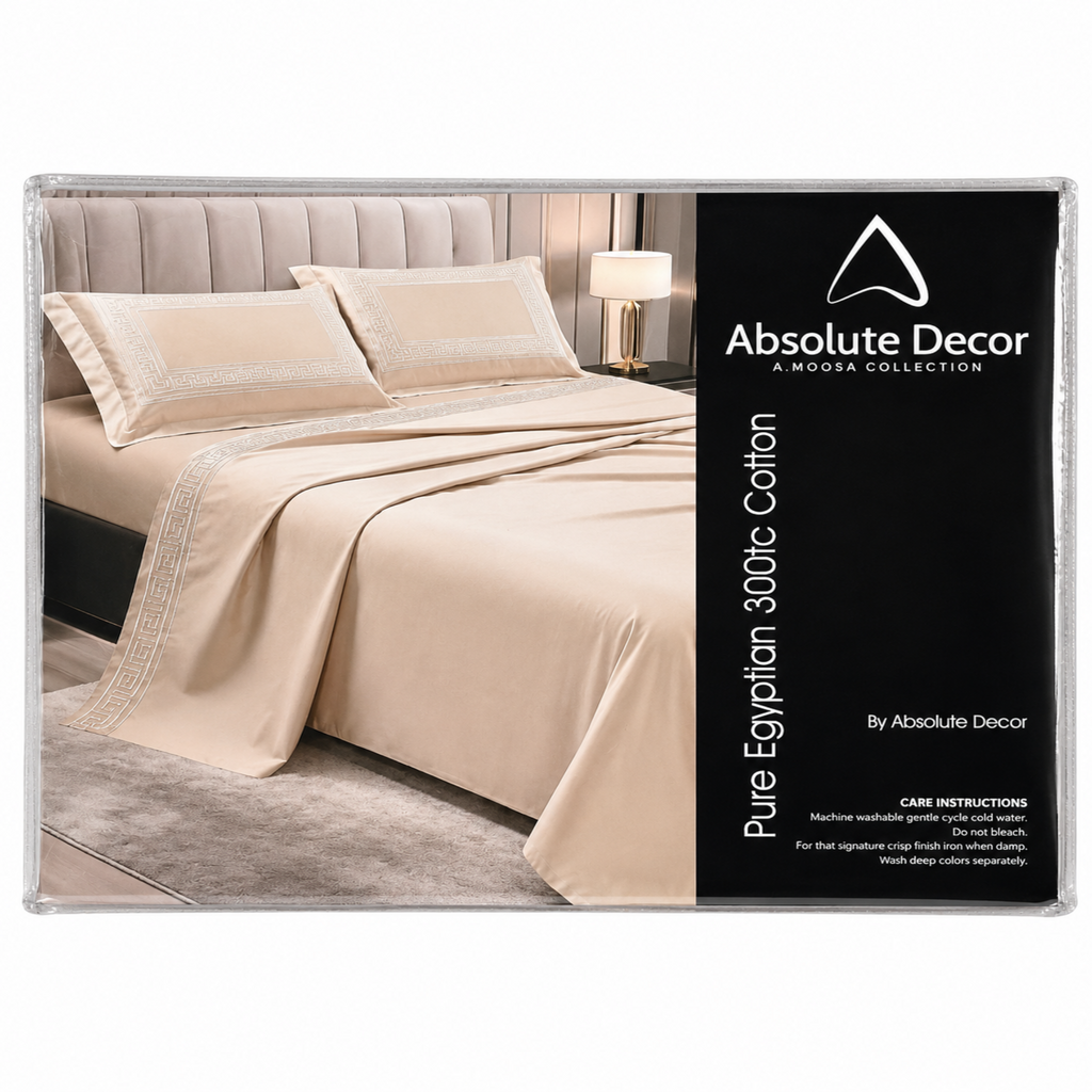 Absolute Decor 300TC Egyptian Cotton Sheet Set