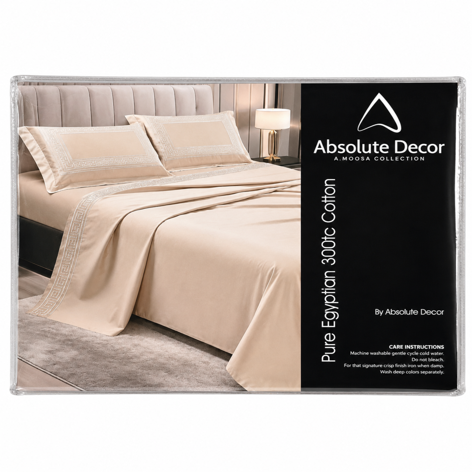 Absolute Decor 300TC Egyptian Cotton Sheet Set