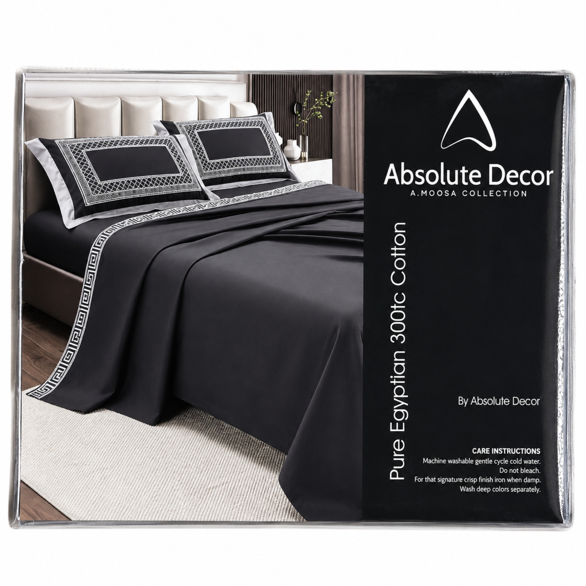 Absolute Decor 300TC Egyptian Cotton Sheet Set