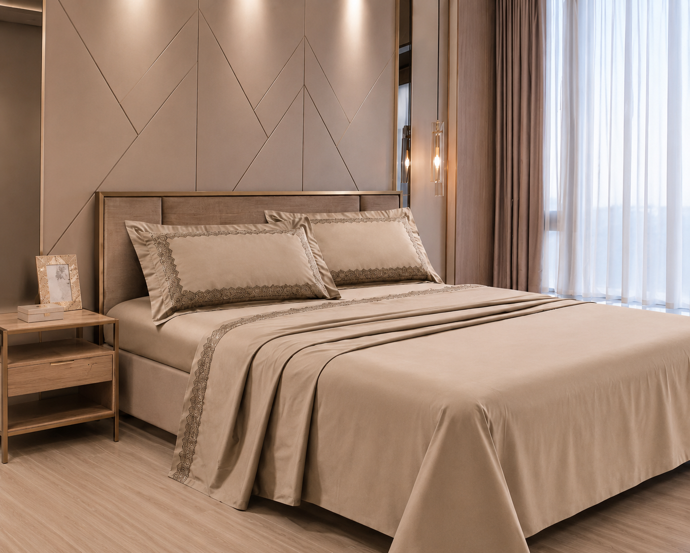 Absolute Decor 300TC Egyptian Cotton Sheet Set