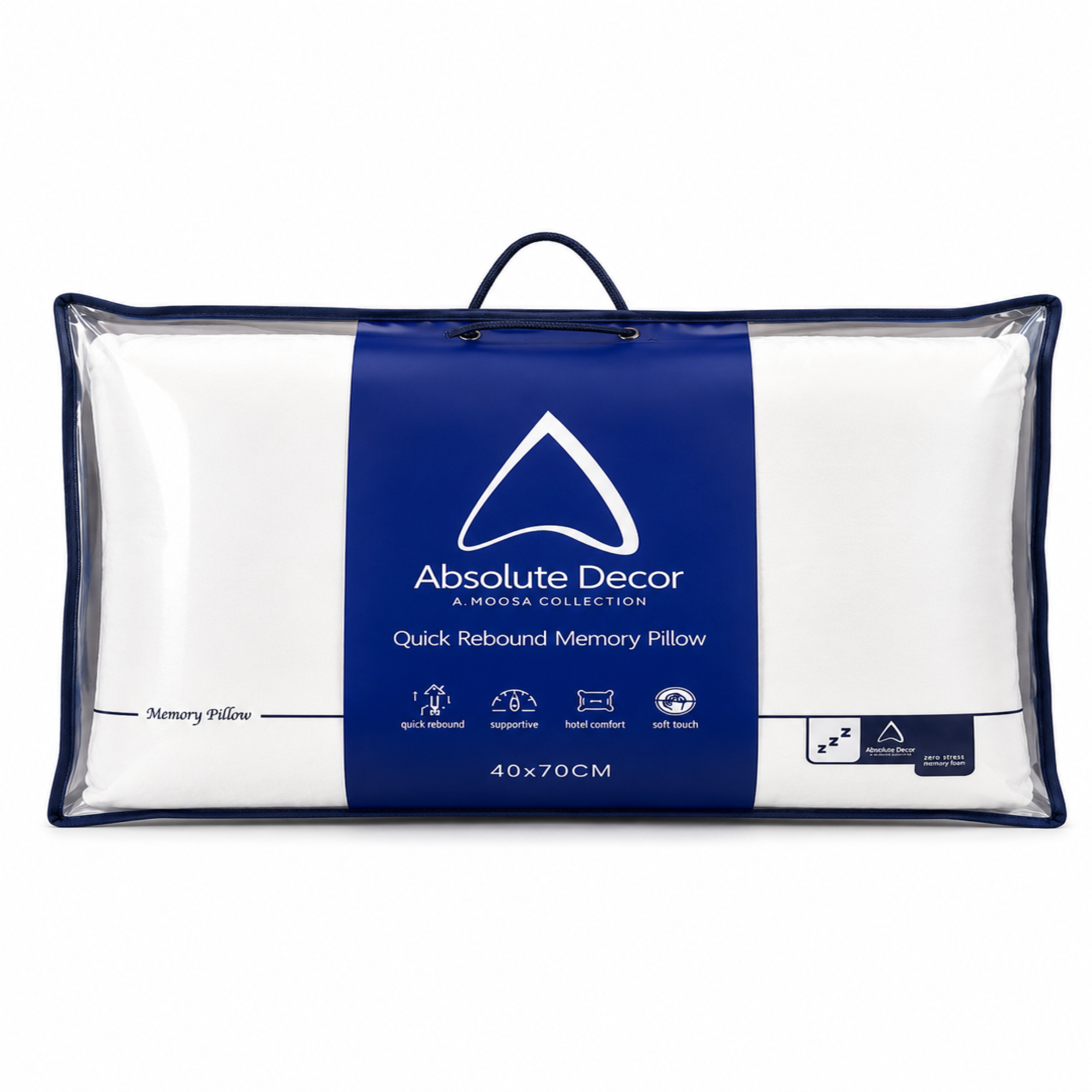 Absolute Decor Quick Rebound Memory Pillow