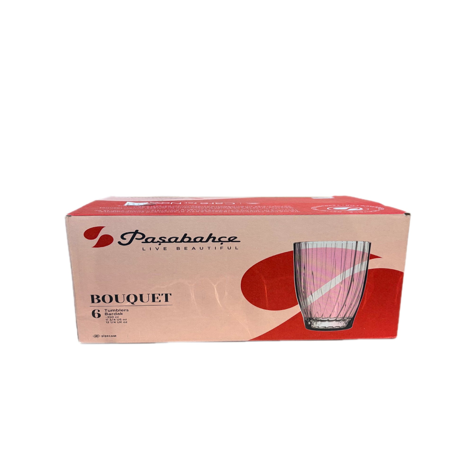 Pasabahce Bouquet 6-Piece Tumbler Set – 350ml