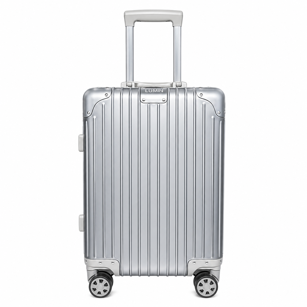 Lumin Aluminum Hard Shell Vertigo Suitcase with TSA Locks - 55cm