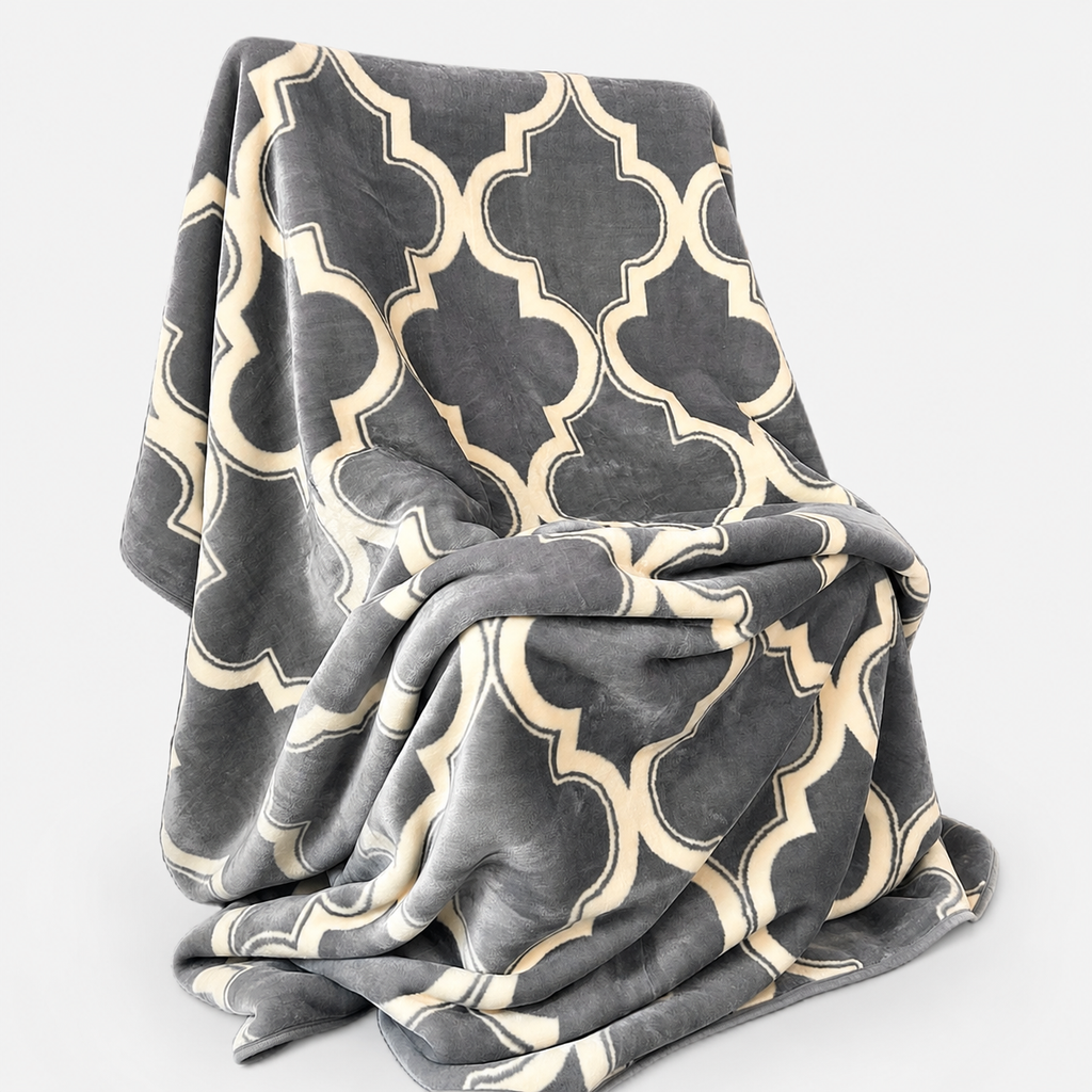 Cozy Cozy Embossed 2Ply Mink Queen Blanket