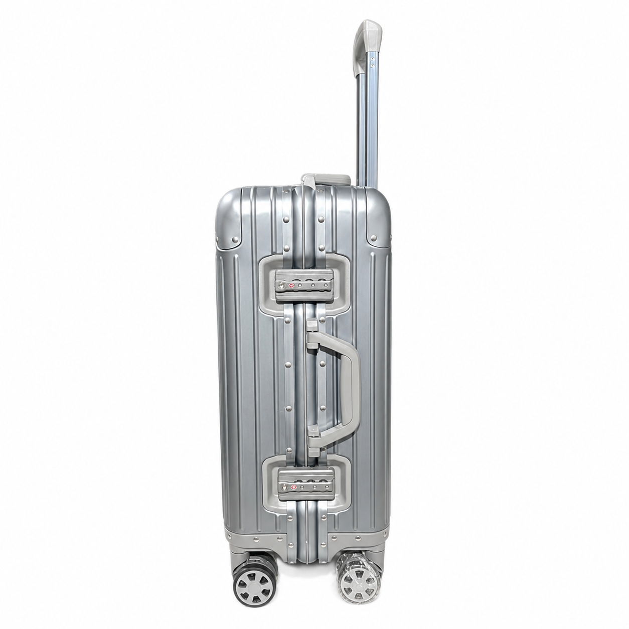 Lumin Aluminum Hard Shell Vertigo Suitcase with TSA Locks - 55cm