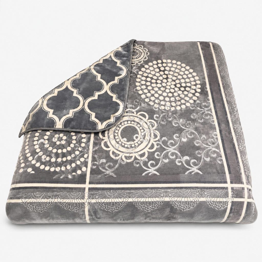 Cozy Cozy Embossed 2Ply Mink Queen Blanket
