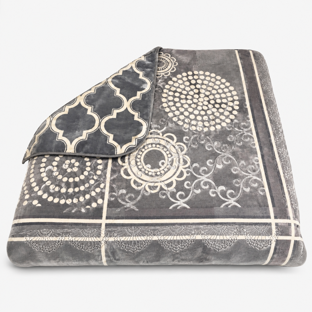 Cozy Cozy Embossed 2Ply Mink Queen Blanket