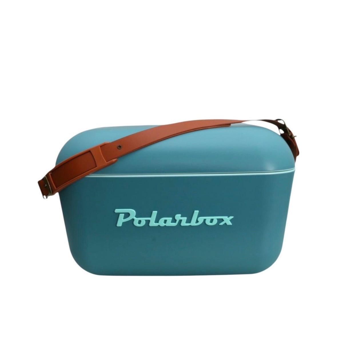 Polar Box Cooler with Leather Strap 12Lt - Blue