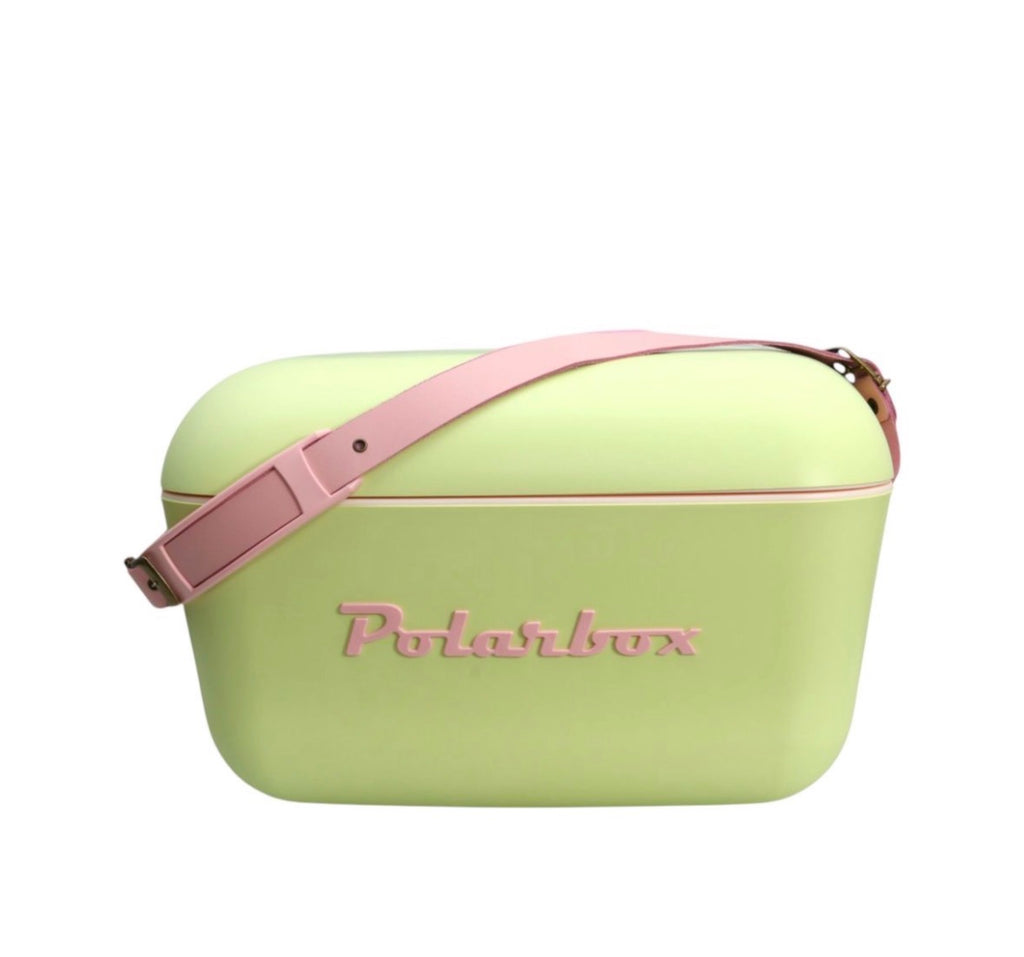 Polar Box Cooler with Leather Strap 12Lt - Lime