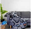 Seanamarena Black Natural Cobalt Basotho Blanket