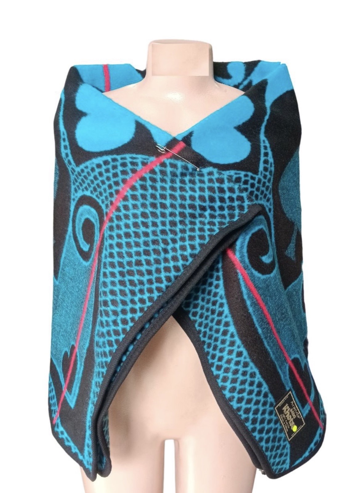 Aranda Acrylic Basotho Khotso Blanket - blue