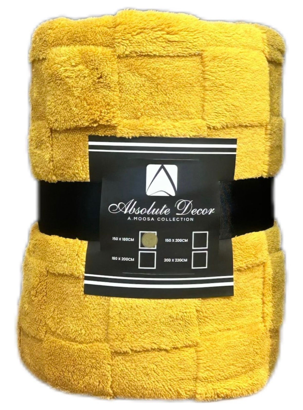 Absolute Decor Sue FleeceThrow - Yellow