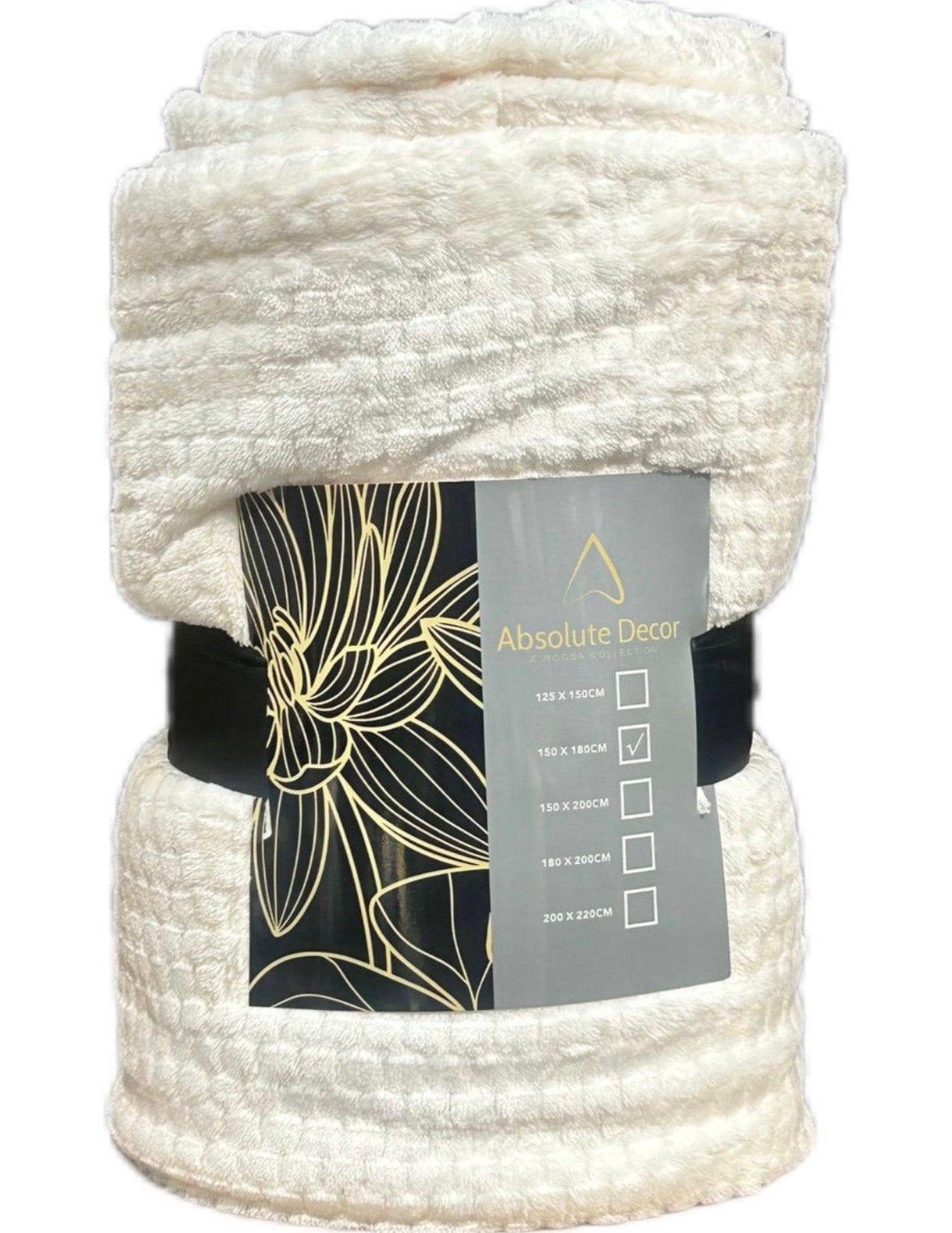 Absolute Decor Dot Throw - White