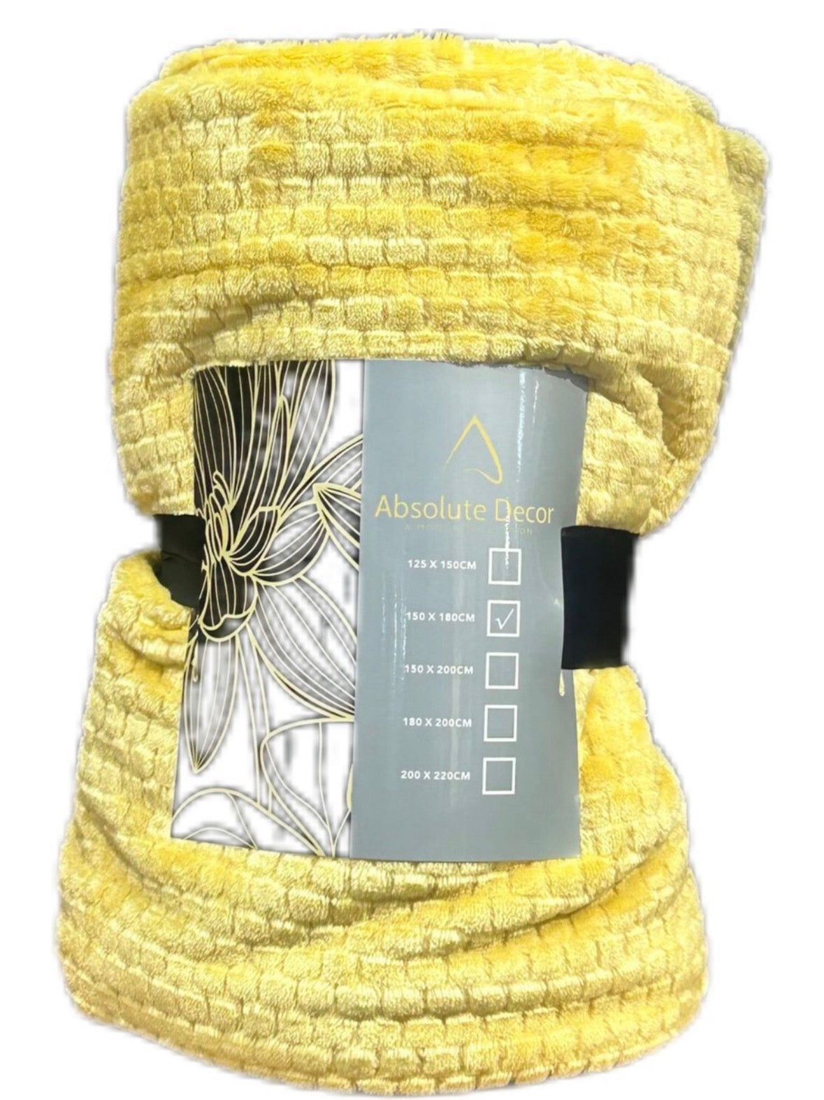 Absolute Decor Dot Throw - Yellow