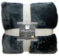 Absolute Decor Soft Blanket Throw - Black