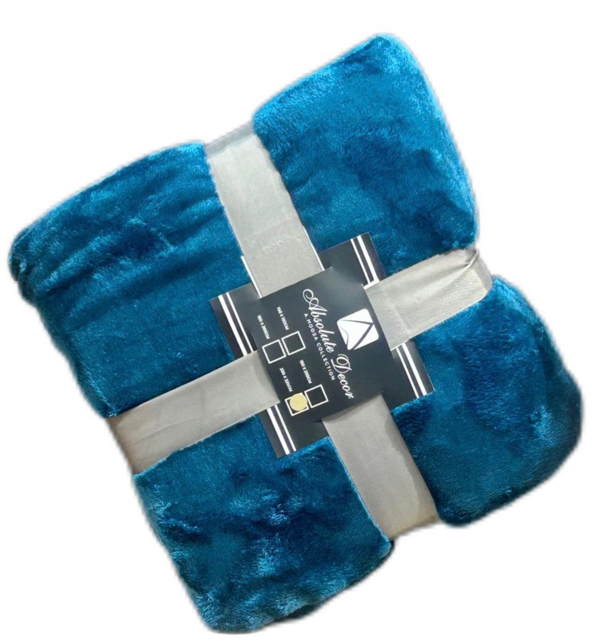 Absolute Decor Soft Blanket Throw - Blue
