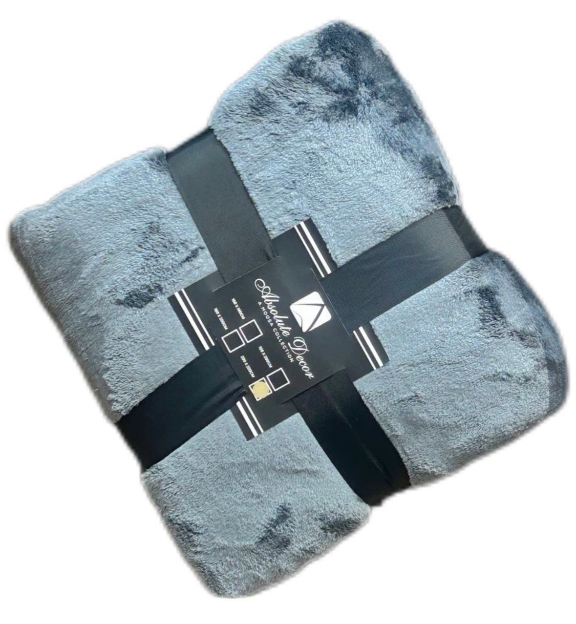 Absolute Decor Soft Blanket Throw - Grey