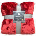 Absolute Decor Soft Blanket Throw - Red