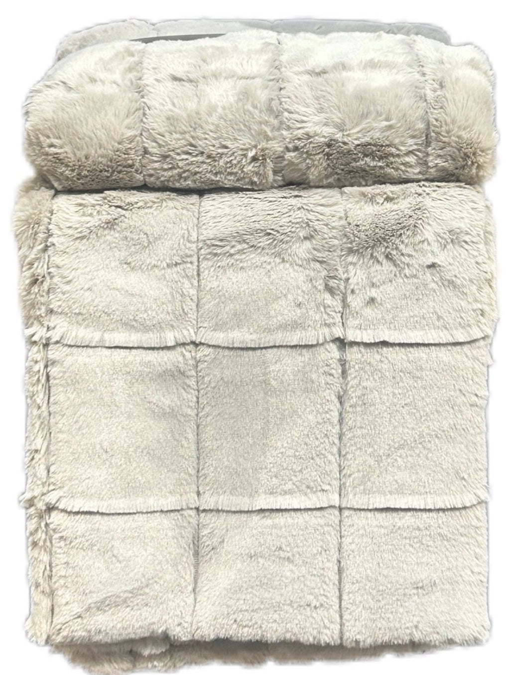 Absolute Decor Blocks Rabbit Fur - NATURAL