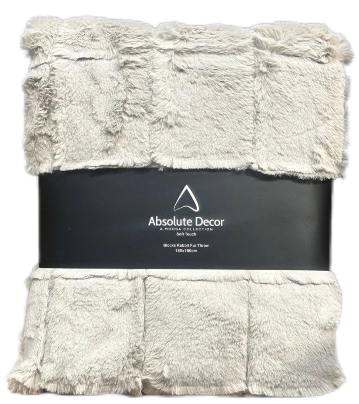 Absolute Decor Blocks Rabbit Fur - NATURAL