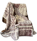 Cozy Cozy Embossed 2Ply Mink Queen Blanket - Brown