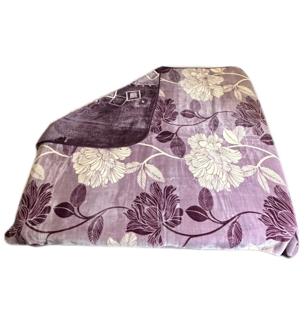 Cozy Cozy Embossed 2Ply Mink Queen Blanket - Pink