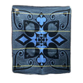 Mini Khotso Basotho Blanket - Cobalt