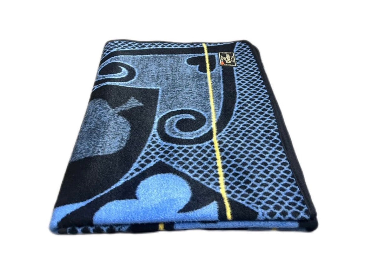 Mini Khotso Basotho Blanket - Cobalt